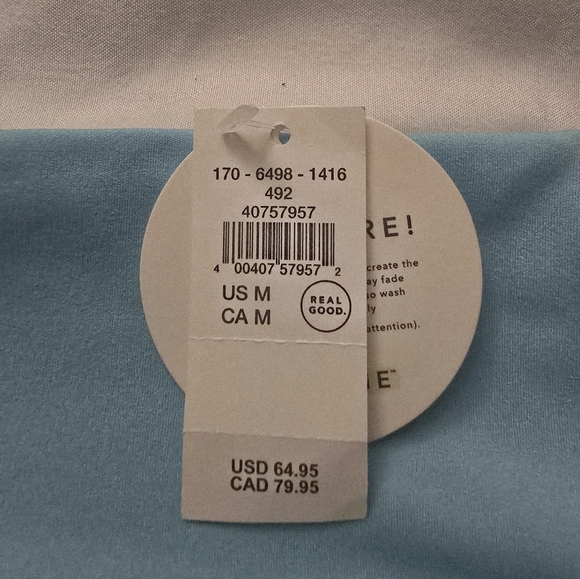 Aerie Light Blue Pleated Skater Skirt - Picture 2 of 6
